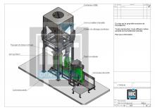 Plan station vidange conteneur IBC Containers