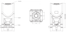 Plan Conteneur polyéthylène 1000L